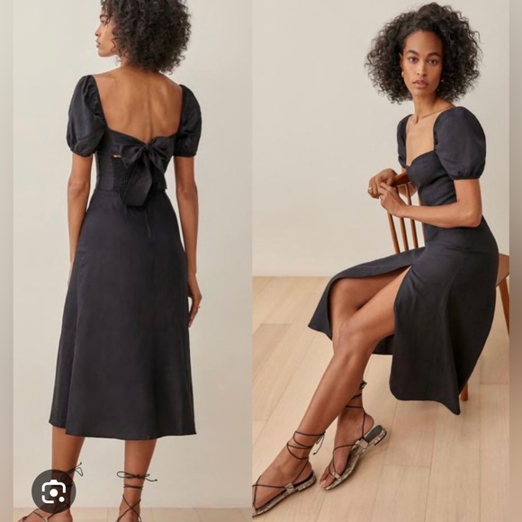 Reformation Denver puff sleeve dress size 0 - Picture 2 of 7